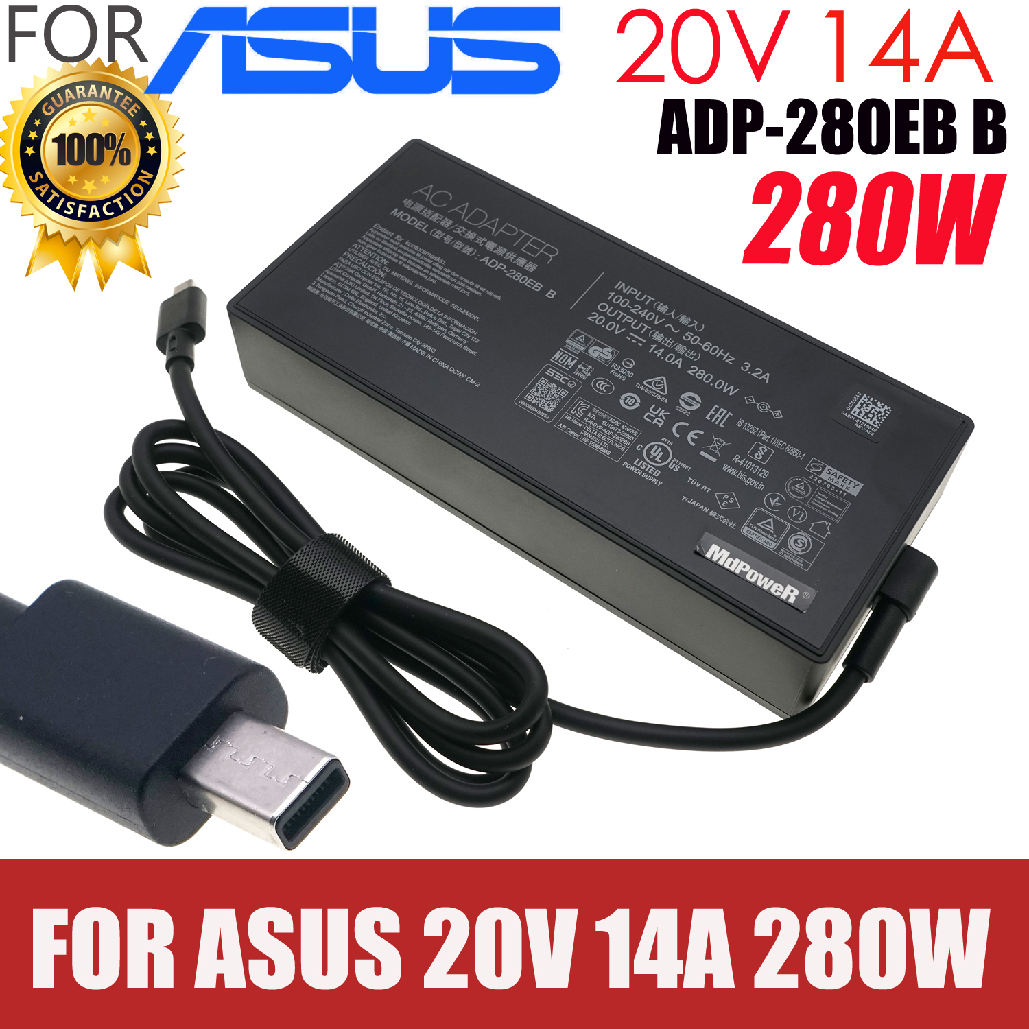Gaming Console Asus - ADP-280EB B 20V 14A 280W AC