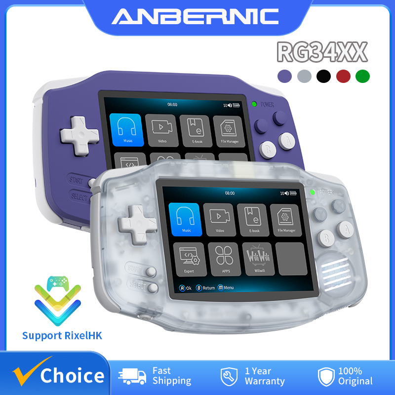 Gaming Console Retro - ANBERNIC RG34XX Retro Handheld Game Console