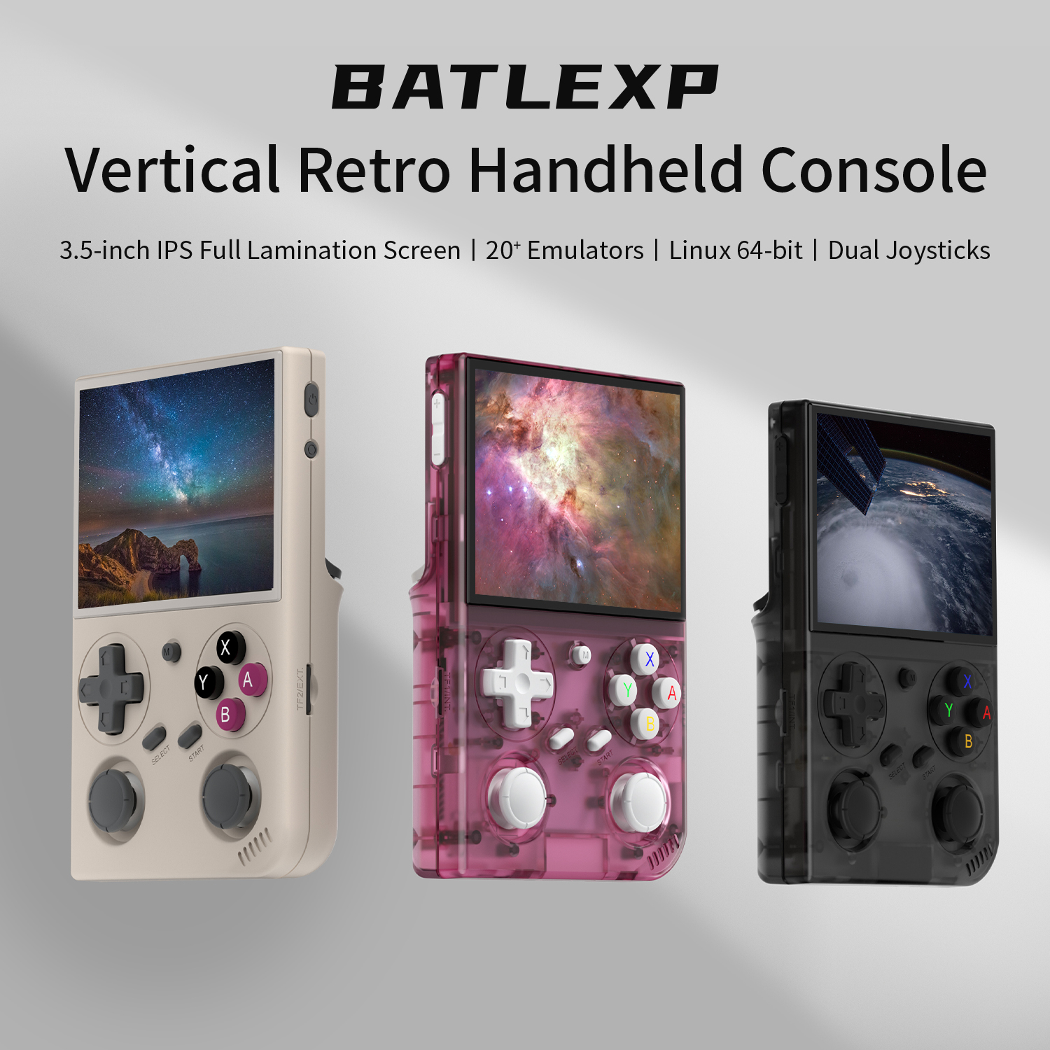 Gaming Console Lenovo - BATLEXP G350 Handheld Game Console 3.5''