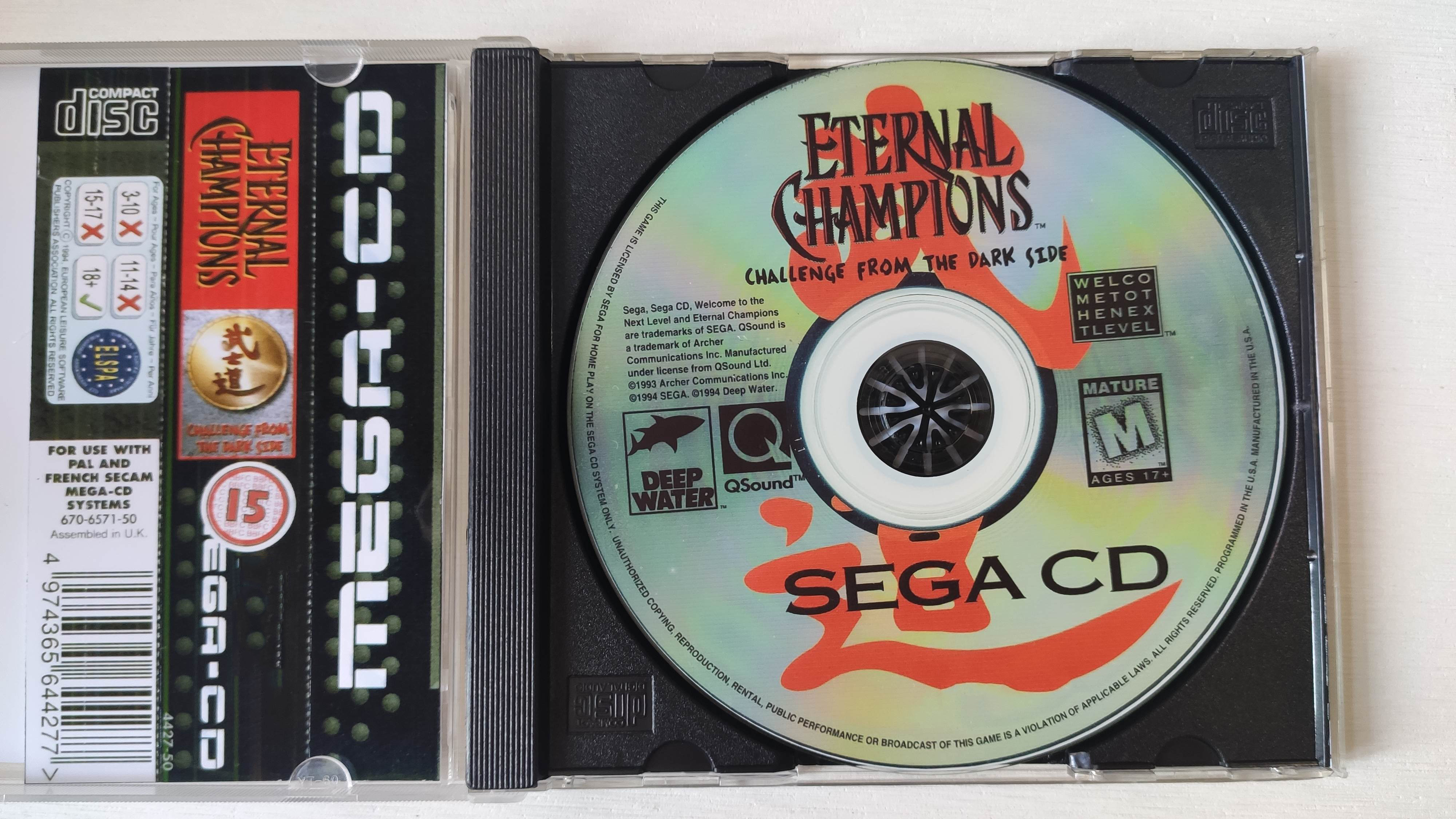 Gaming Console Retro - Mega CD Copy Disc Eternal Champions
