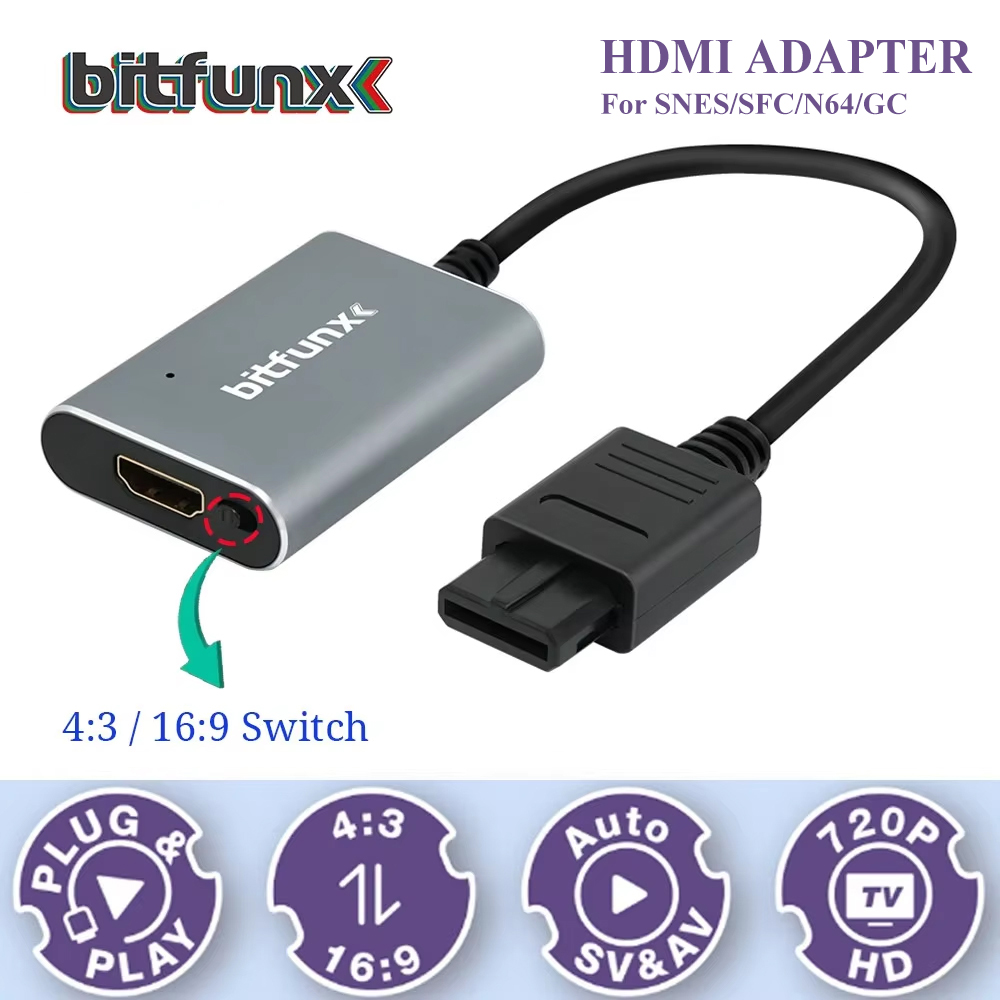 Bitfunx 720P Svideo / AV To HD - огляд і ціна Gaming Console With Tv