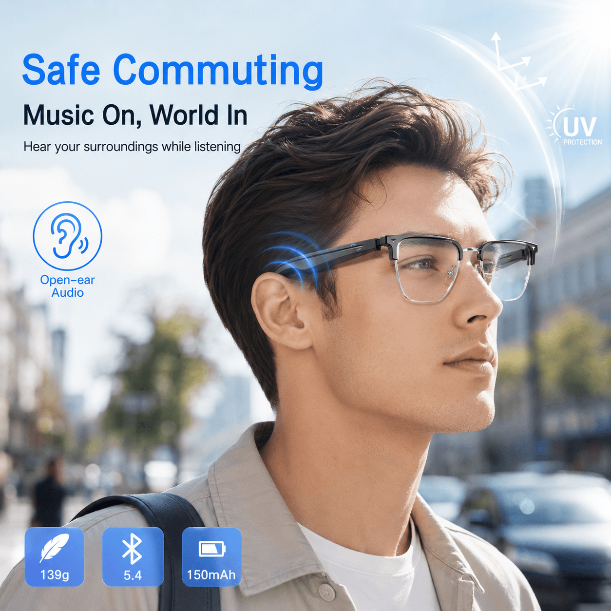 AIMB V2 Smart Bluetooth Glasse - огляд і ціна Gaming Glasses Uv