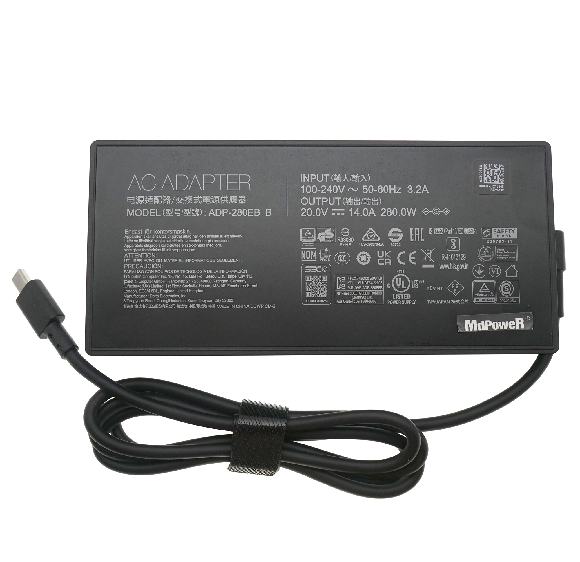 ADP-280EB B 20V 14A 280W AC Ad - огляд і ціна Gaming Console Asus