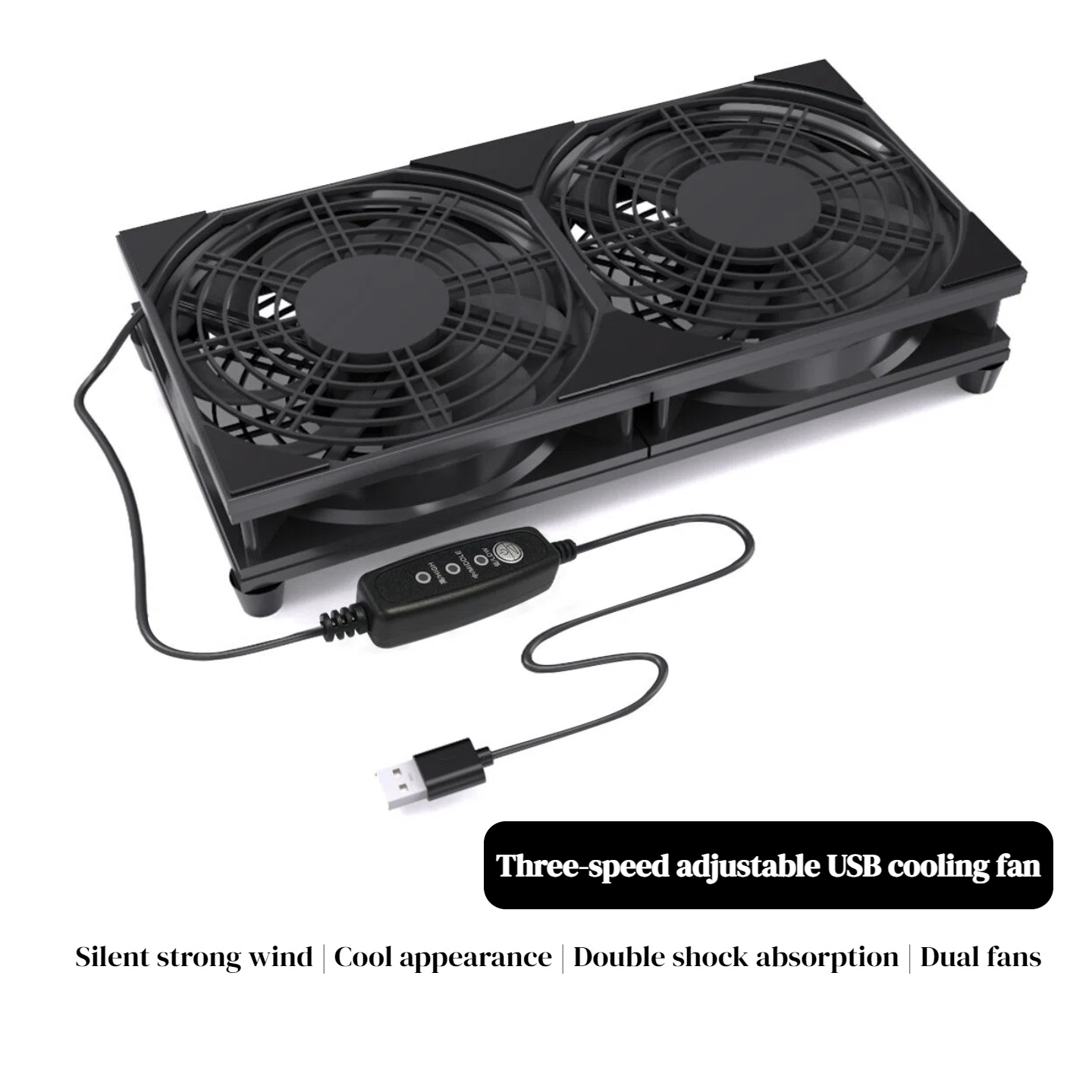 Dual USB Cooling Fan with 3-Sp - огляд і ціна Gaming Console Setup