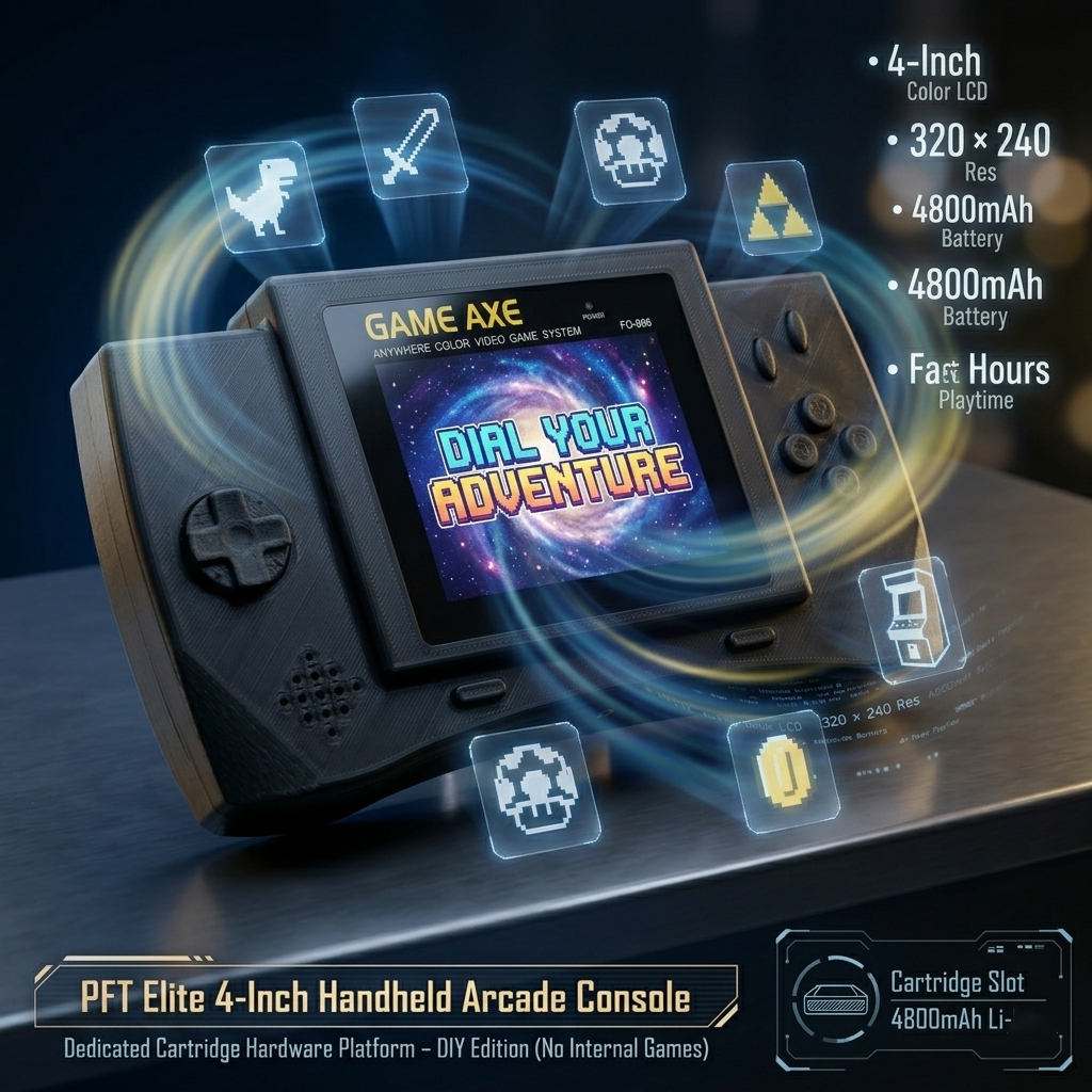 PFT Elite 4-Inch Handheld Arca - огляд і ціна Gaming Console Retro