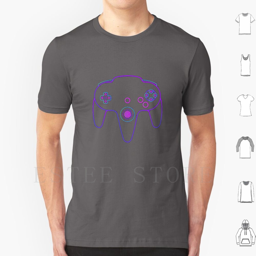 Neon Controller N64 T Shirt Me - огляд і ціна Gaming Console Retro